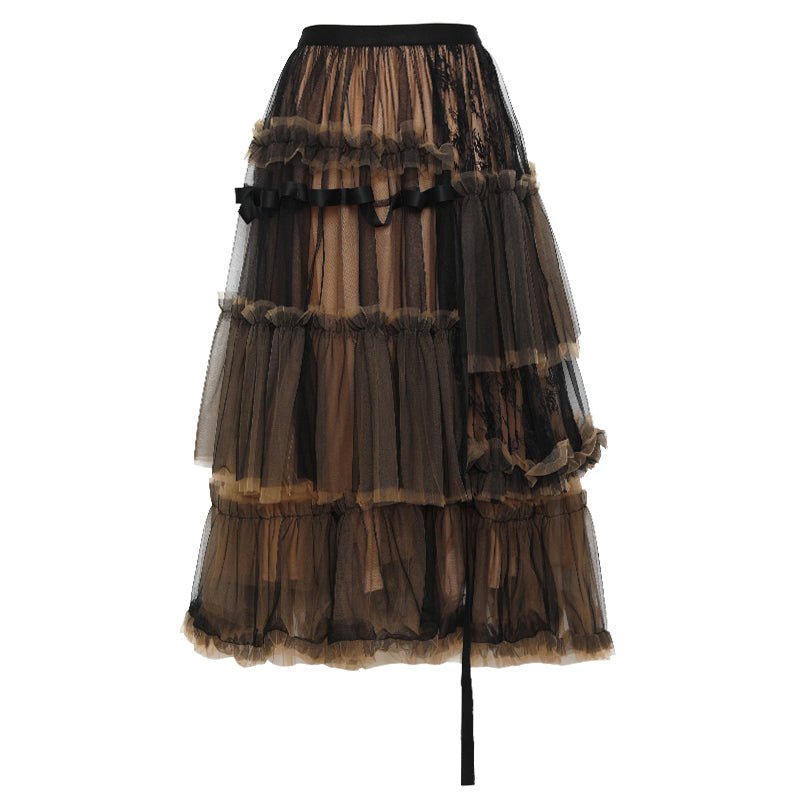 Mesh Fluffy Skirt Set For Women - Inspiren-Ezone