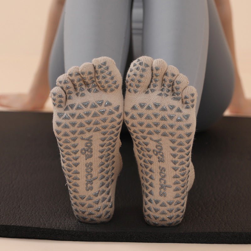 Non-slip Ladies Five Finger Pilates Socks - Inspiren-Ezone