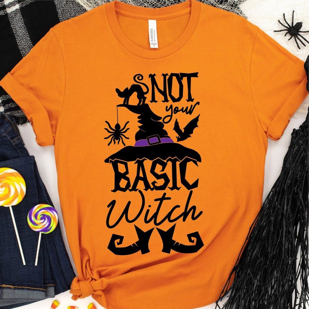 Not Your Basic Witch Halloween T-shirt - Inspiren-Ezone