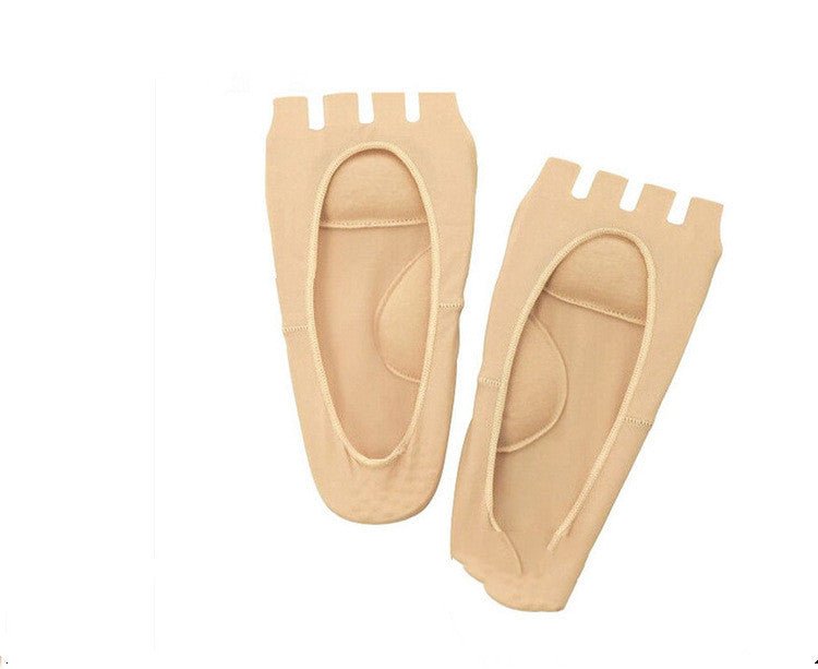 Nylon Five-finger Boat Socks Japanese Fish Mouth Wear-resistant Open-toe Boat Socks Non-slip, Sweat-absorbent Invisible Women's Socks Wholesale Socks - Inspiren-Ezone