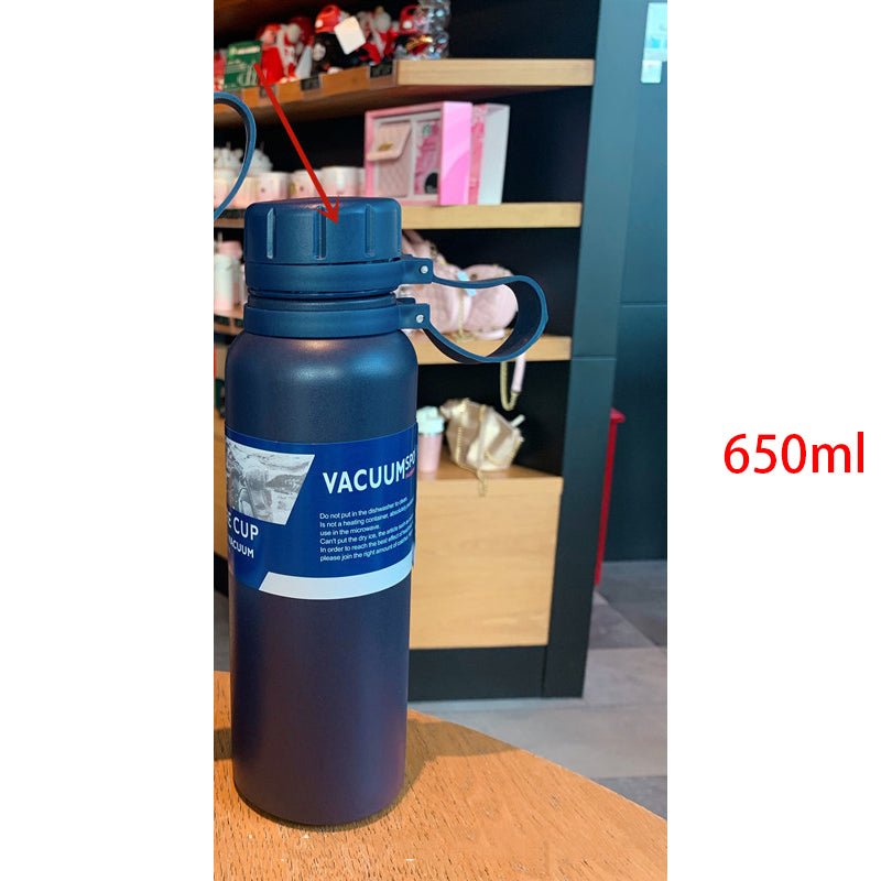 Outdoor Sports Bottle Portable Large Capacity Stainless Steel Vacuum Flask Water Cup - Inspiren-Ezone