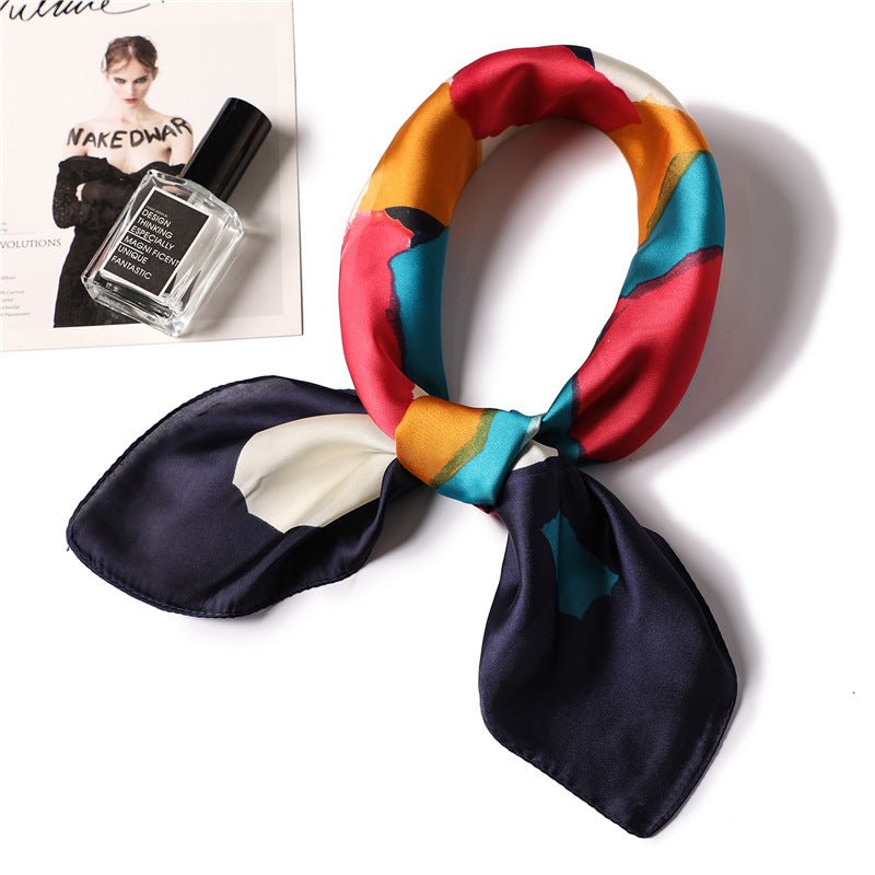 Personalized printed satin silk graffiti scarf - Inspiren-Ezone