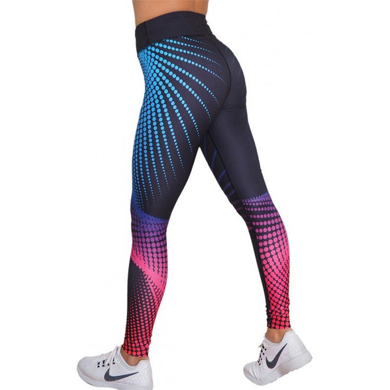 Polka Dot 3D Printed Yoga Pants Sweatpants Women - Inspiren-Ezone