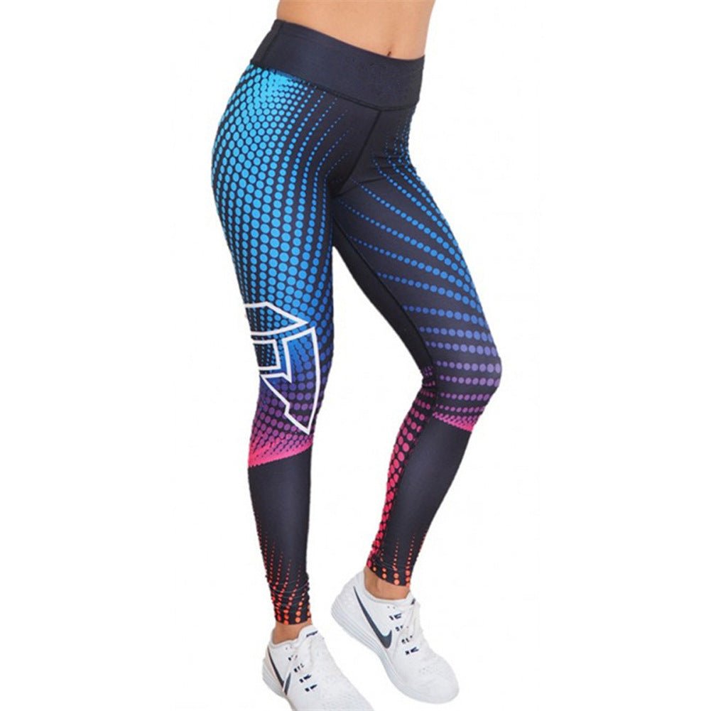 Polka Dot 3D Printed Yoga Pants Sweatpants Women - Inspiren-Ezone