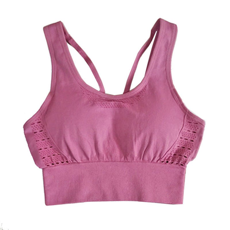 Quick-Drying Yoga Fitness Bra Sports Underwear Hollow Beauty Back Bra - Inspiren-Ezone