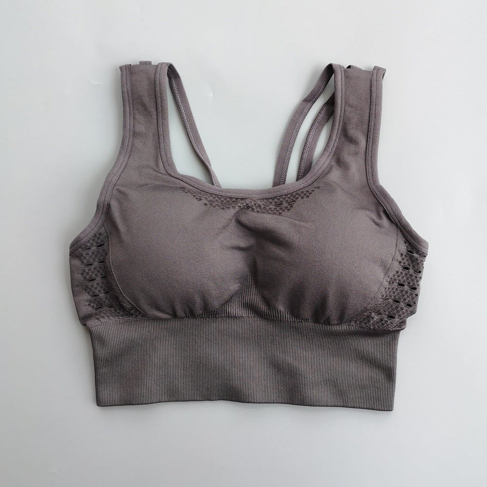 Quick-Drying Yoga Fitness Bra Sports Underwear Hollow Beauty Back Bra - Inspiren-Ezone