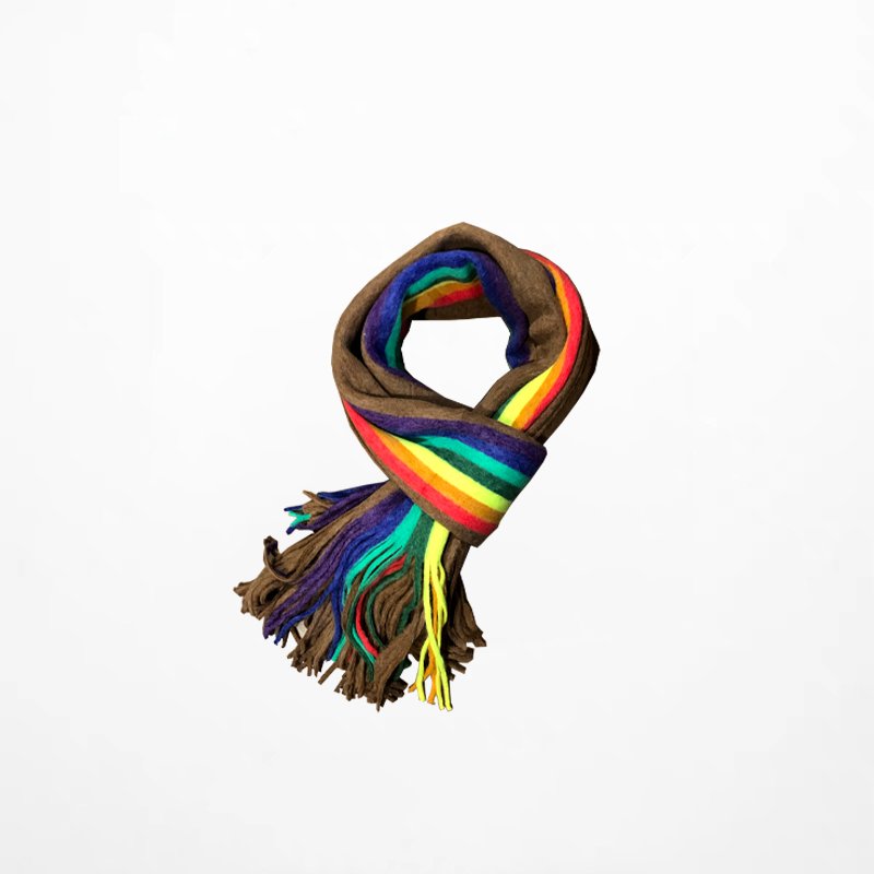 Rainbow double-sided scarf - Inspiren-Ezone