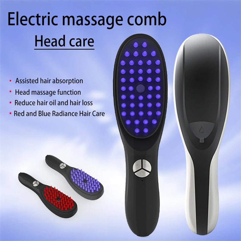 Scalp Massager Comb For Spray Hair Growth Phototherapy Hair Regrowth Brush Anti Hair Loss Head Care Electric Massage Comb Brush - Inspiren-Ezone