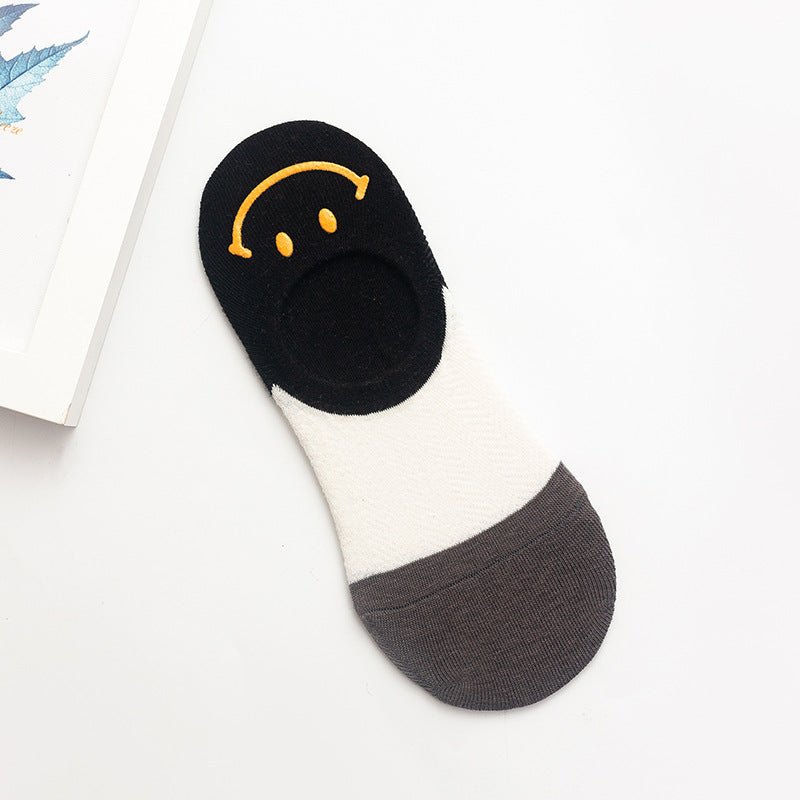 Silicone non-slip smiley socks - Inspiren-Ezone