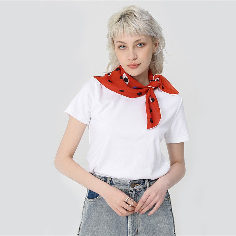 silk scarf scarf small tie - Inspiren-Ezone