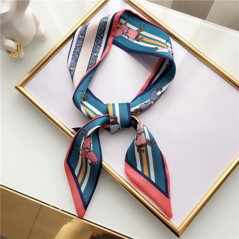 Spring and autumn long silk scarf - Inspiren-Ezone