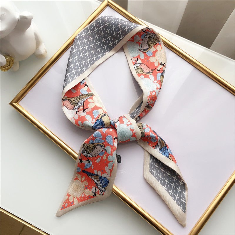 Spring and autumn long silk scarf - Inspiren-Ezone