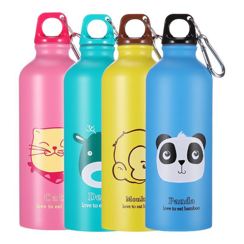 Stainless Steel Sports Bottle 500ml Outdoor Sports Water Cup For Children - Inspiren-Ezone