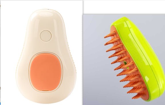 Steamy Cat Brush Cat Dog Grooming Comb Electric Self Cleaning Steam Cat Brush For Massage Avocado Shape Pet Spray Cat Grooming - Inspiren-Ezone