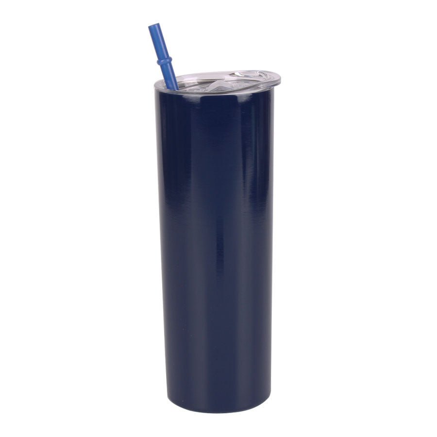 Straw Tumbler Straight Car Water Cup Double-layer Stainless Steel Insulation Cup Slimming - Inspiren-Ezone