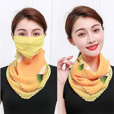 Sunscreen mask silk scarf neck scarf - Inspiren-Ezone