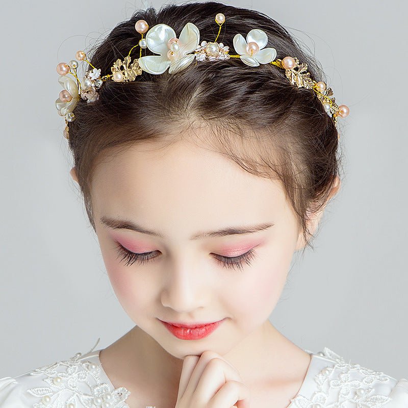 Super Fairy Princess Sen Is Korean Flower Girl Headband Girl Head Flower Girl Show Catwalk Jewelry - Inspiren-Ezone