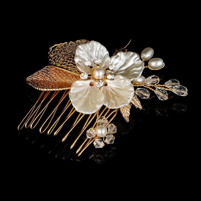 The new American Korean bride comb comb wedding headdress jewelry pearl accessories manufacturers selling a package mail - Inspiren-Ezone