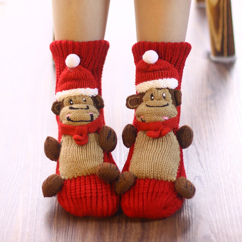 Thickened Middle Tube Thick Line Adult Christmas Socks - Inspiren-Ezone