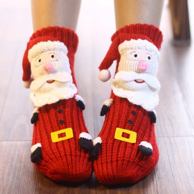 Thickened Middle Tube Thick Line Adult Christmas Socks - Inspiren-Ezone