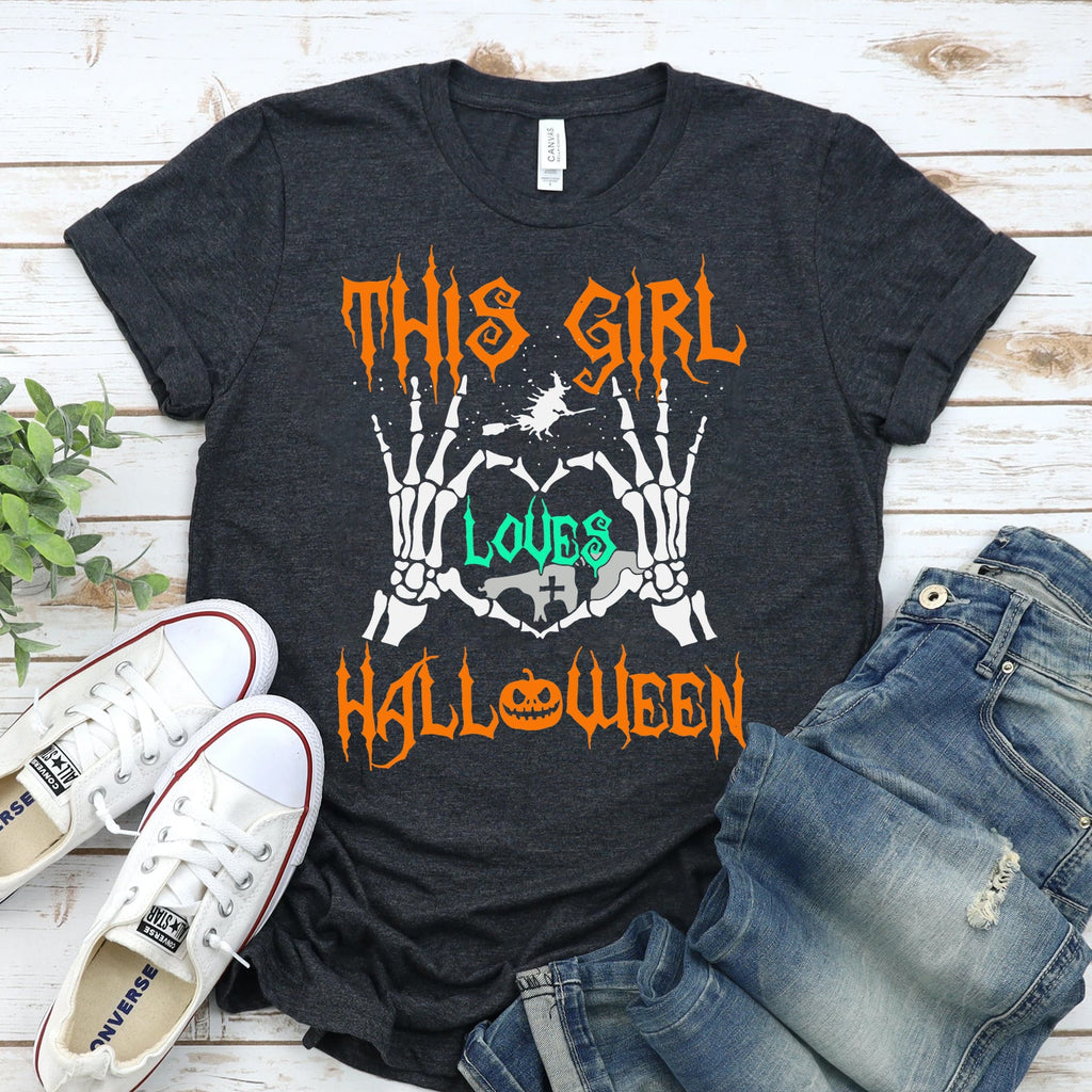 This Girls Loves Halloween T-shirt - Inspiren-Ezone