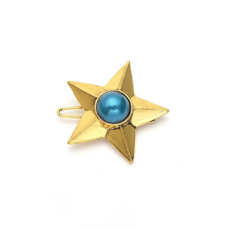 Vintage Pearl Gemstone Five-pointed Star Hairpin - Inspiren-Ezone