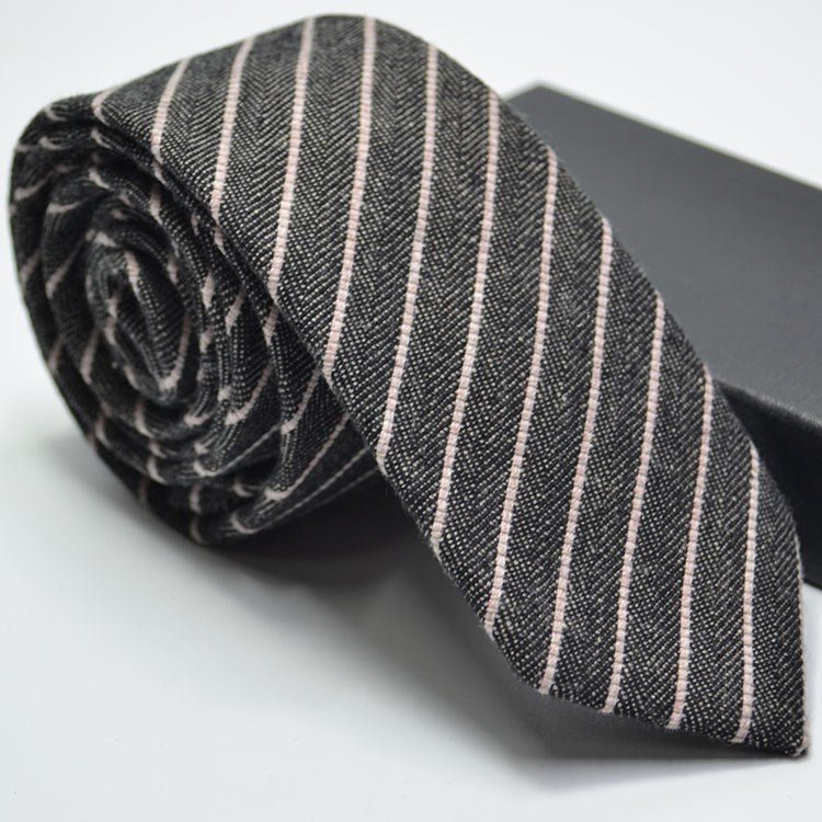 Wedding dress tie imitation wool plaid striped tie - Inspiren-Ezone