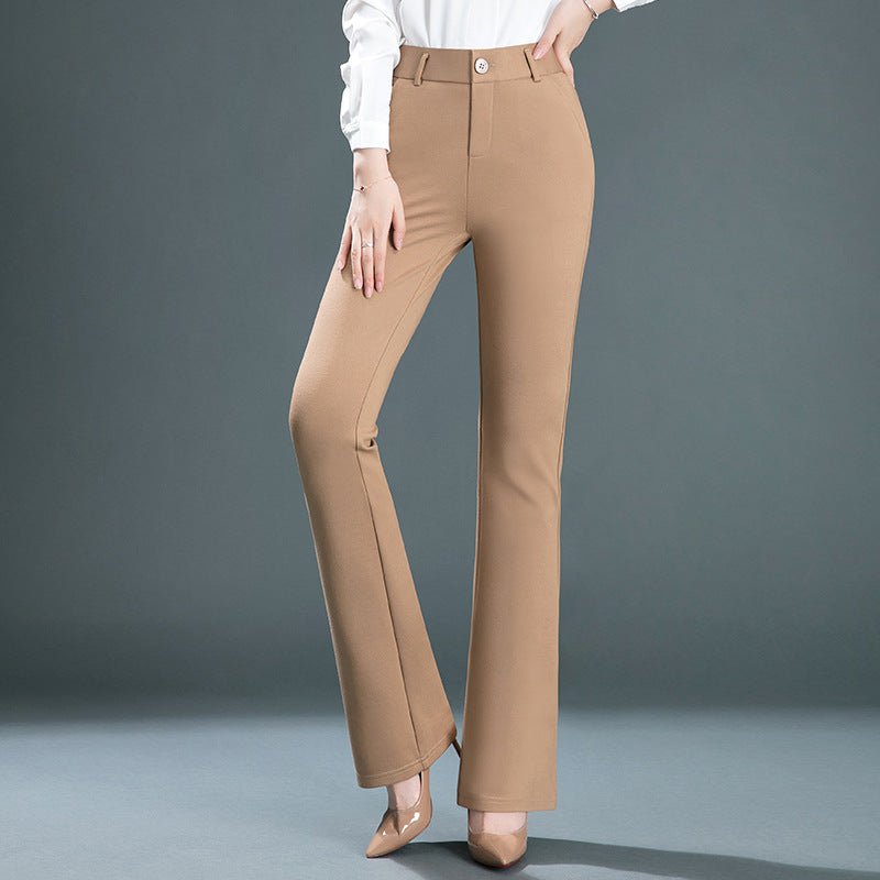 Women's Casual High-waist Stretch Flared Pants - Inspiren-Ezone