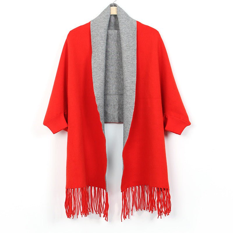 Women's Double-sided Double-color Scarf - Inspiren-Ezone