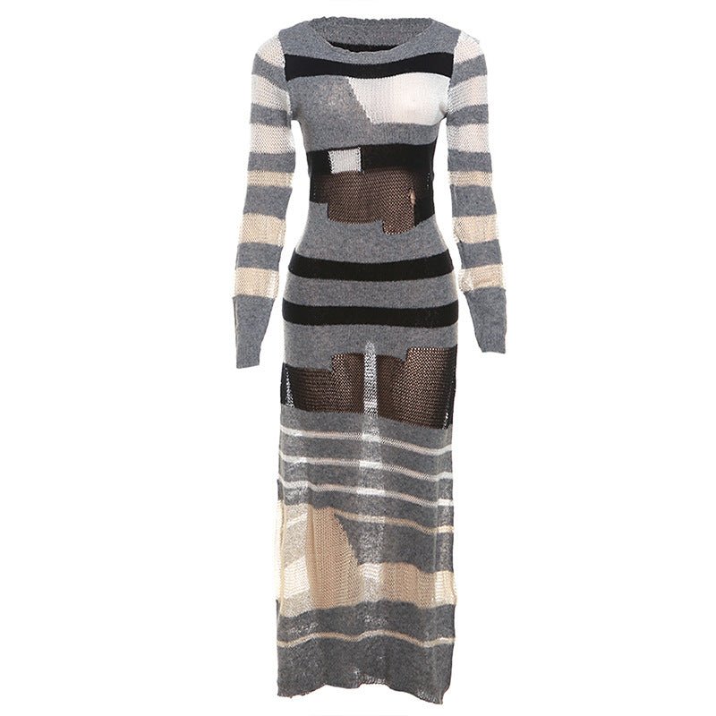 Women's Fashion Slimming Knitted Dress - Inspiren-Ezone