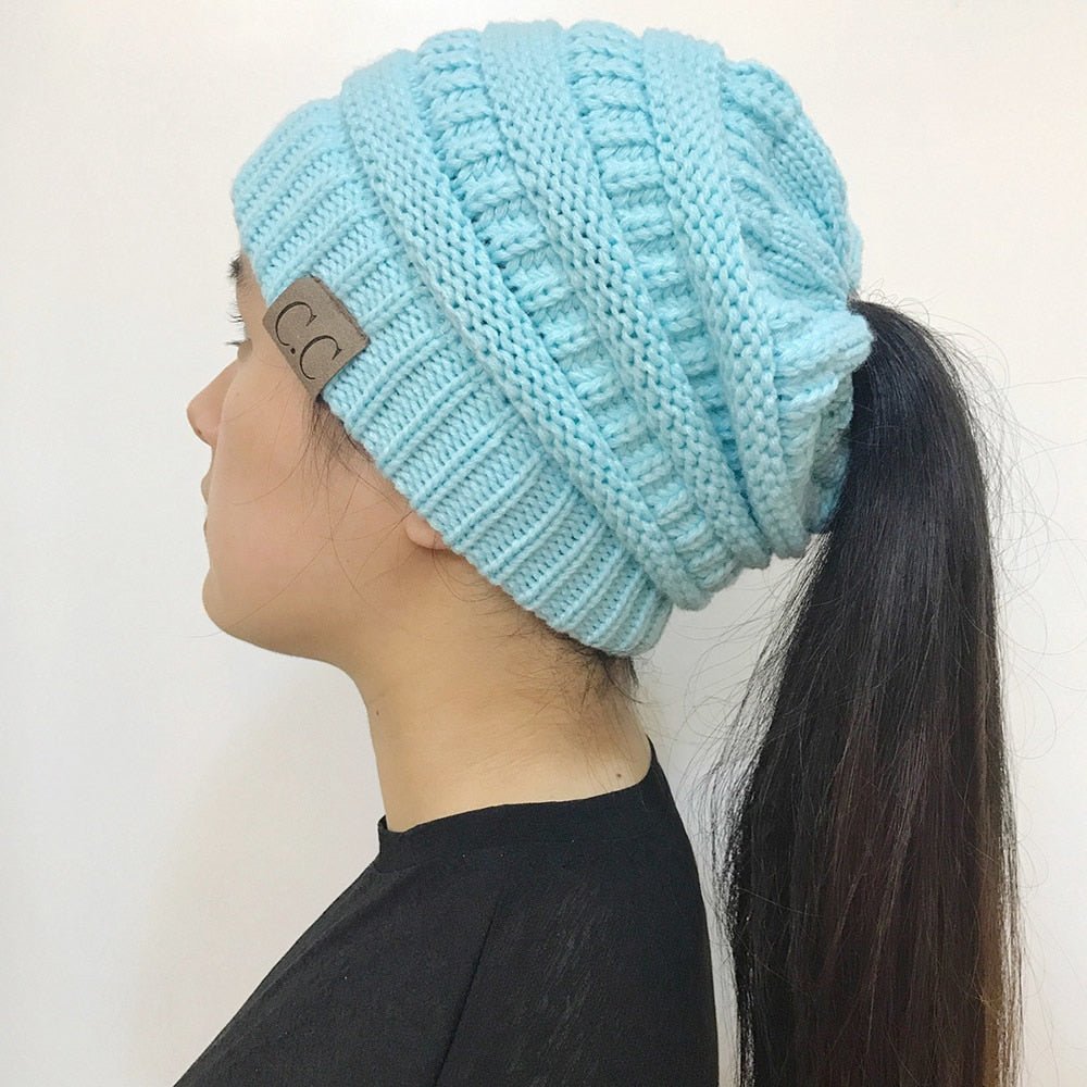 Women's Girl Stretch Knit Hat - Inspiren-Ezone