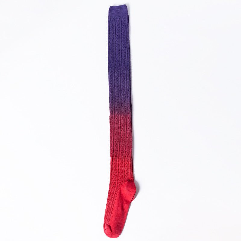 Women's Tie-dye Knitted Long Tube Over The Knee Socks - Inspiren-Ezone
