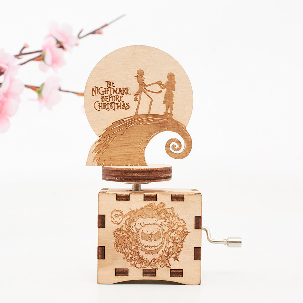 Wooden Hand Crank Music Box - Inspiren-Ezone