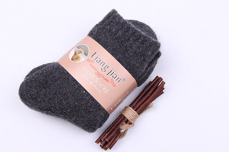 Woolen Fleeced Thickened Socks For Winter - Inspiren-Ezone