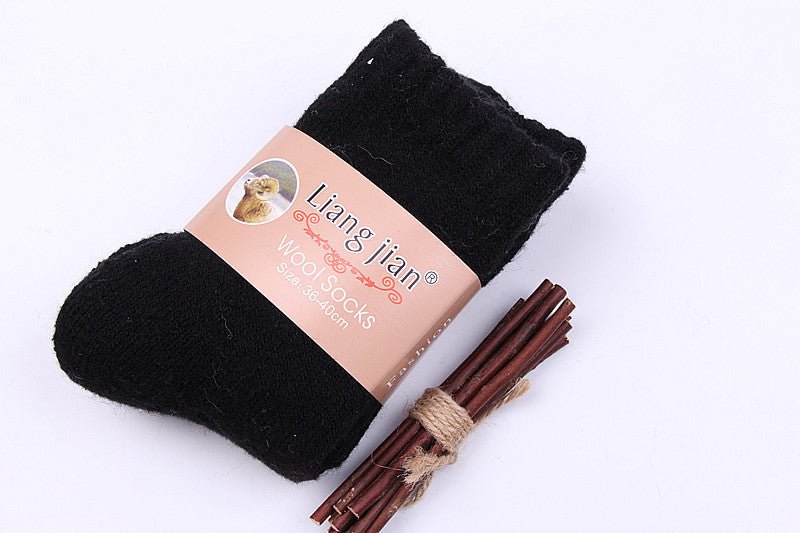 Woolen Fleeced Thickened Socks For Winter - Inspiren-Ezone