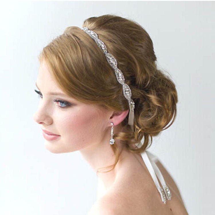 XH86-1 European luxury handmade crystal chaton bride hair band wedding hair headdress aliexpress Ebay - Inspiren-Ezone